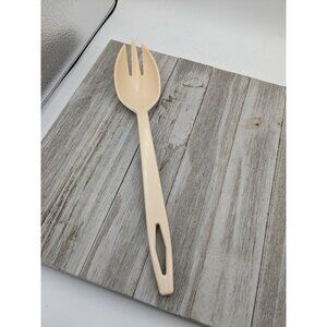 Tailor Made Products #1 Almond Nylon Plastic Slotted Spoon Fork Spork 11 1/2"